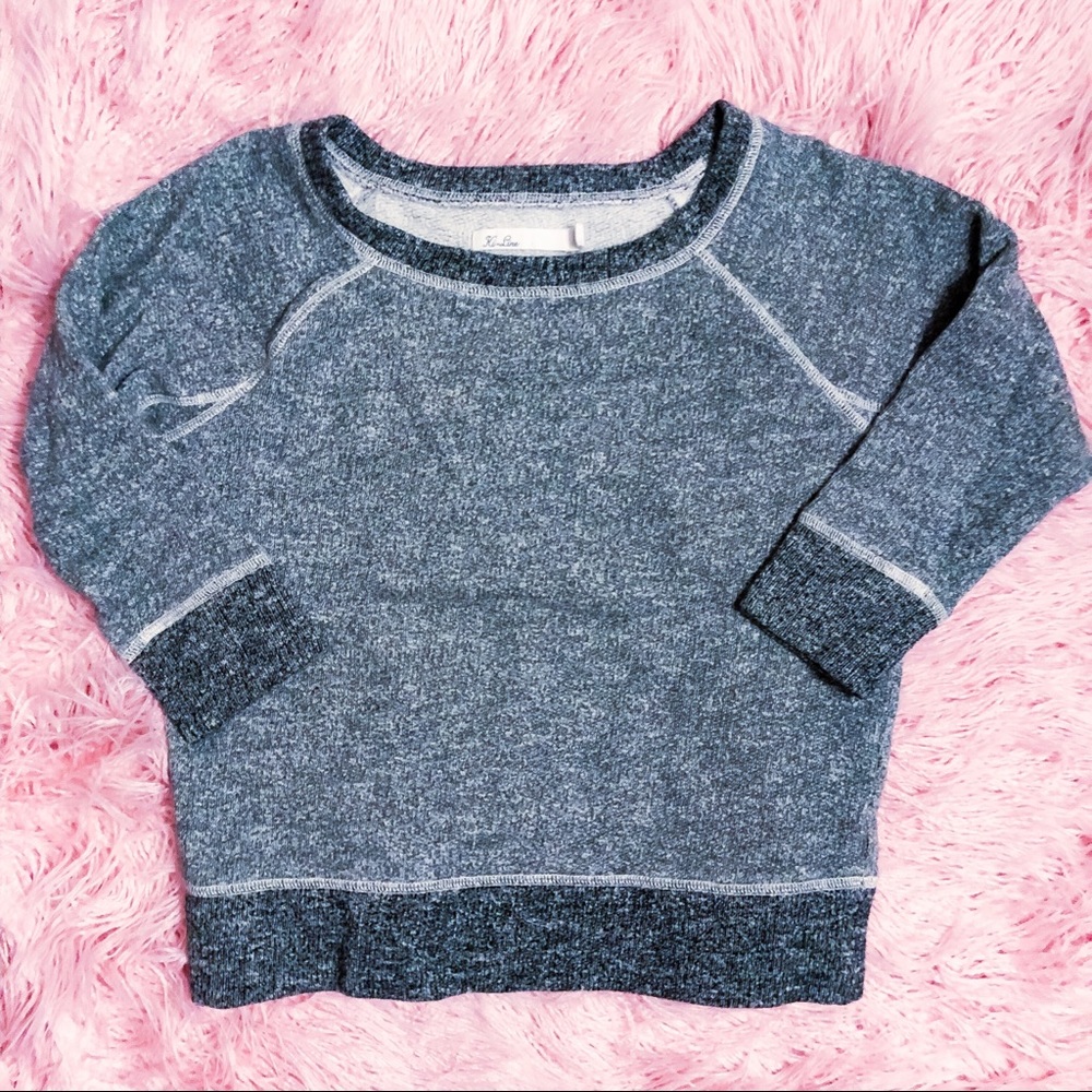 Madewell hi line french terry pullover